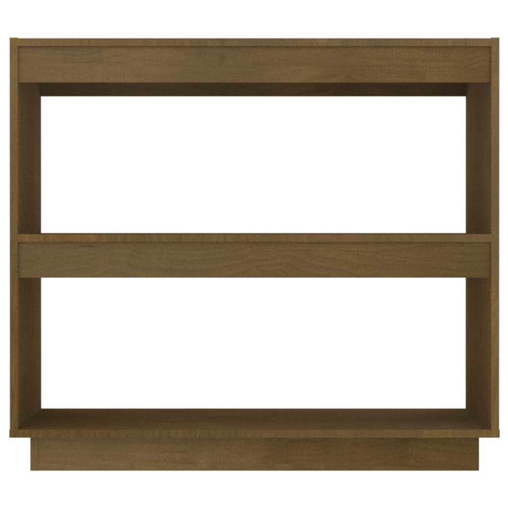 Bookshelf Honey Brown 80x35x71 cm Solid Pine Wood
