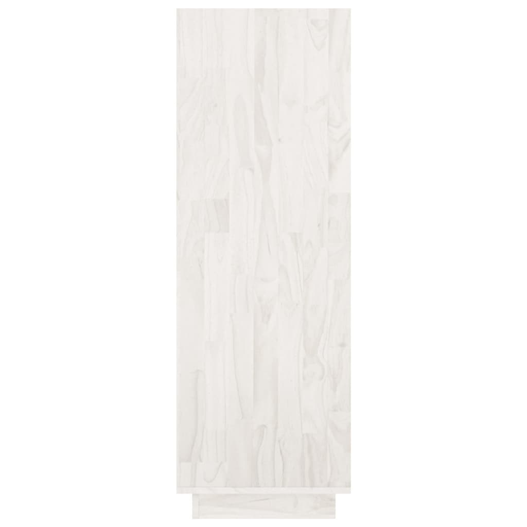 Bookcase/Room Divider White 80x35x103 cm Solid Pine