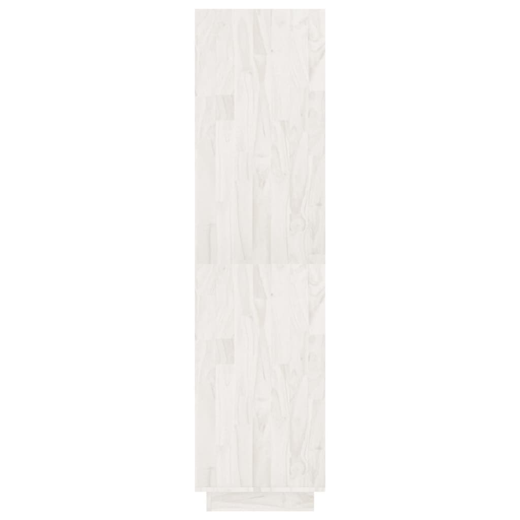 Bookcase/Room Divider White 80x35x135 cm Solid Pine