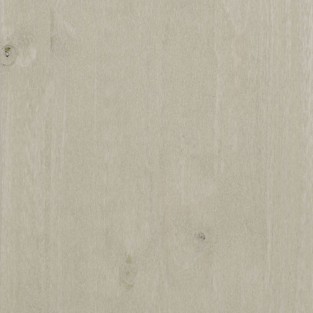Tables de chevet HAMAR, lot de 2, blanc, 40 x 35 x 44,5 cm, bois massif