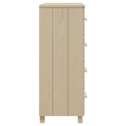 Sideboard HAMAR Honigbraun 79x40x103,5 cm Massivholz Kiefer