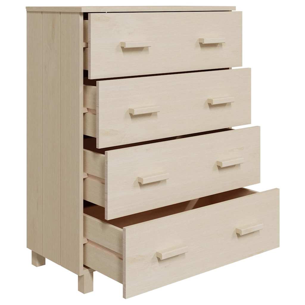 Sideboard HAMAR Honigbraun 79x40x103,5 cm Massivholz Kiefer