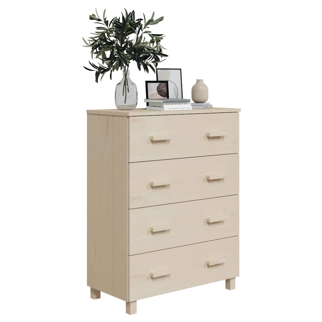 Sideboard HAMAR Honigbraun 79x40x103,5 cm Massivholz Kiefer