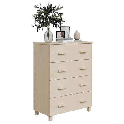 Sideboard HAMAR Honigbraun 79x40x103,5 cm Massivholz Kiefer