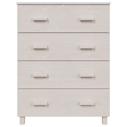Sideboard HAMAR Weiß 79x40x103,5 cm Massivholz Kiefer