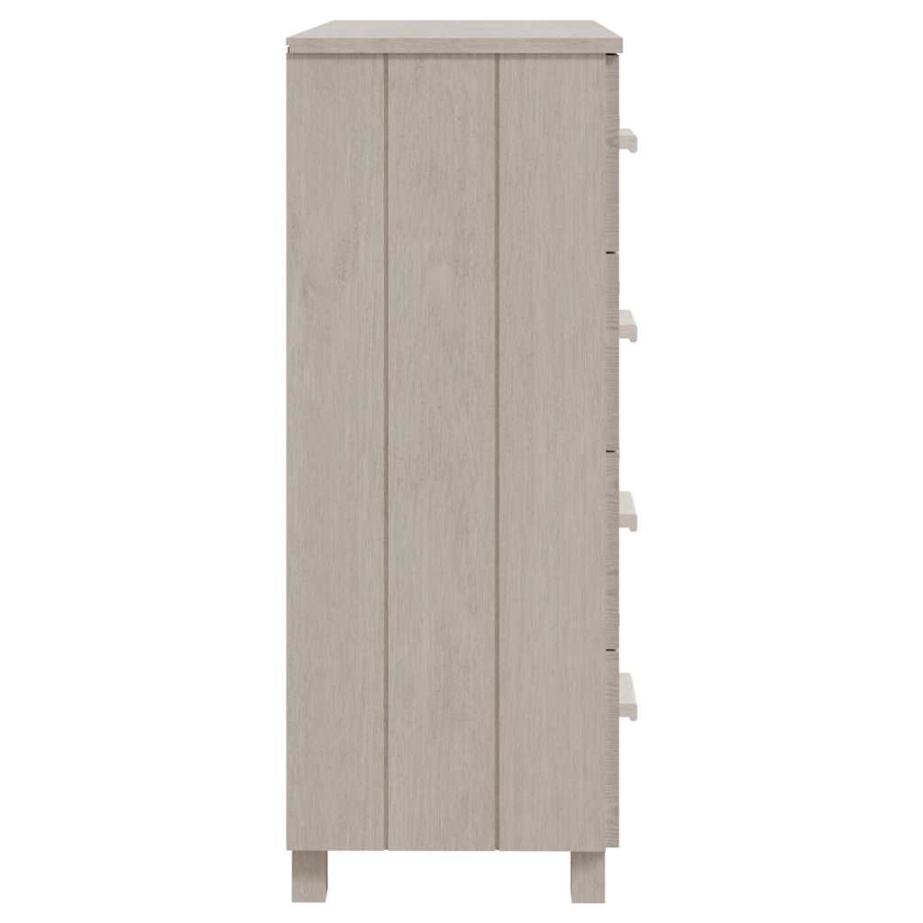 Sideboard HAMAR Weiß 79x40x103,5 cm Massivholz Kiefer