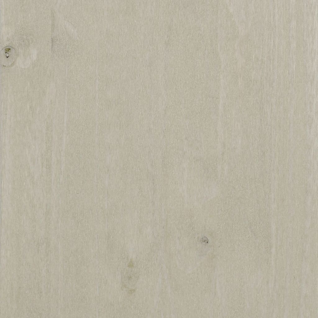 Armoire HAMAR Blanc 99x45x137 cm pin massif
