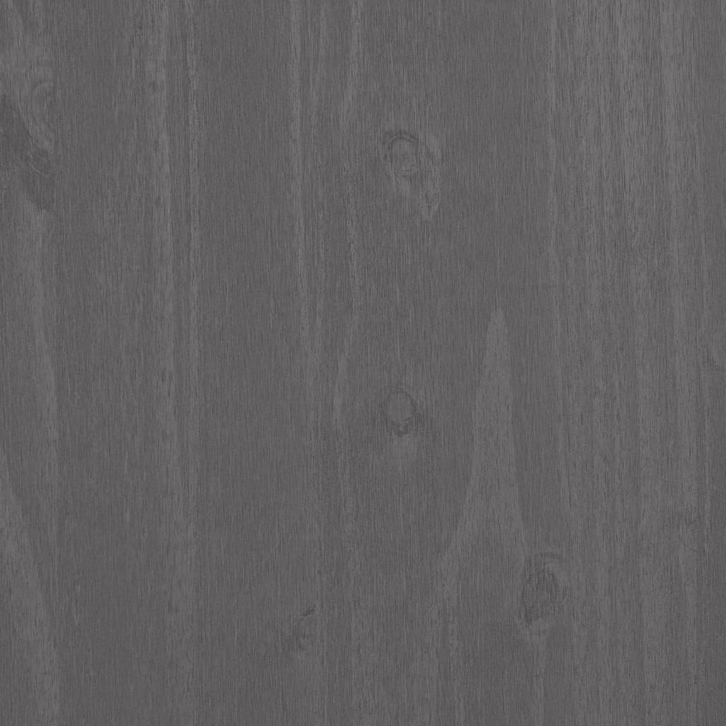 Wardrobe HAMAR light grey 99x45x137 cm solid pine wood