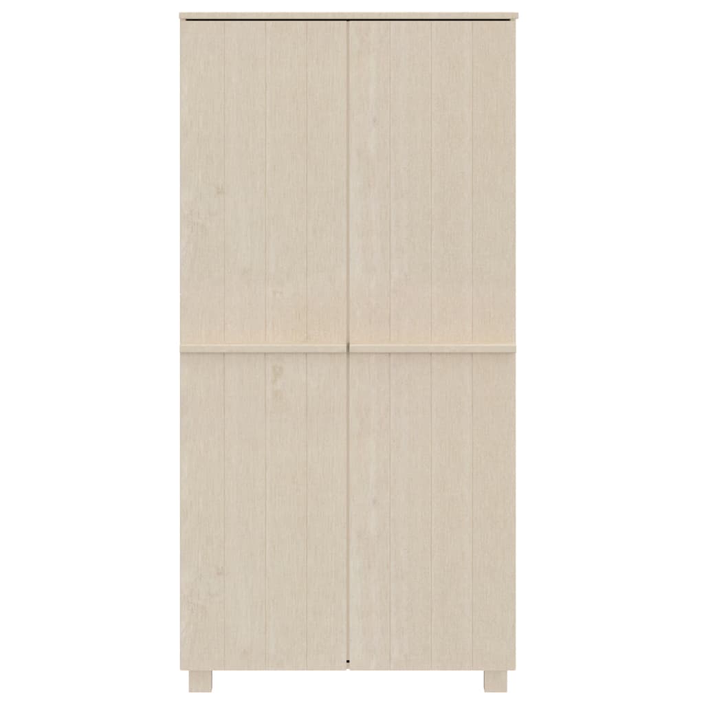 Wardrobe HAMAR honey brown 89x50x180 cm solid pine wood