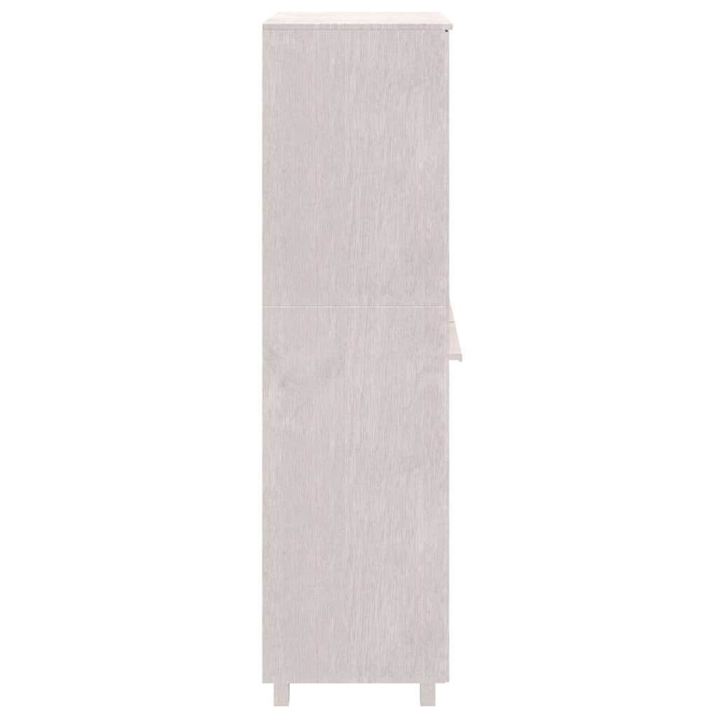 Wardrobe HAMAR White 89x50x180 cm Solid Pine Wood
