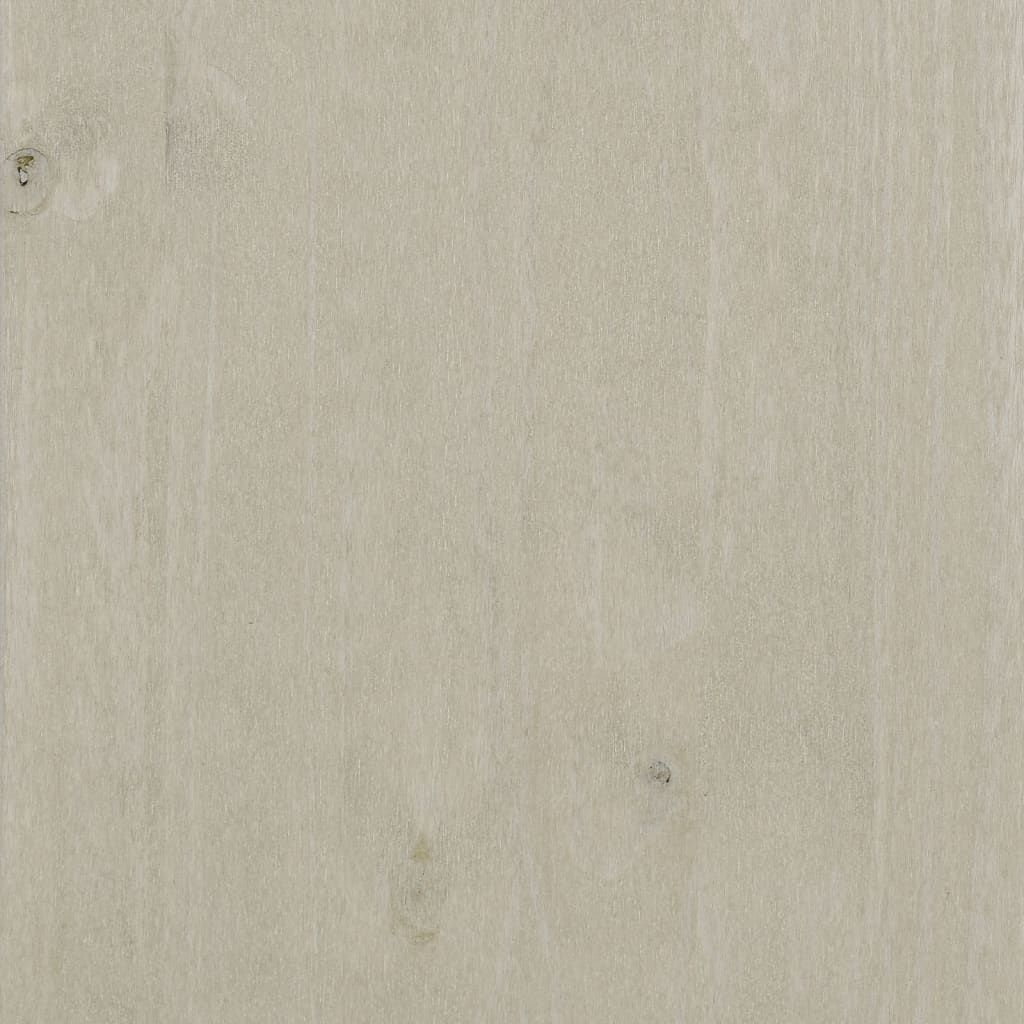 Wardrobe HAMAR White 89x50x180 cm Solid Pine Wood