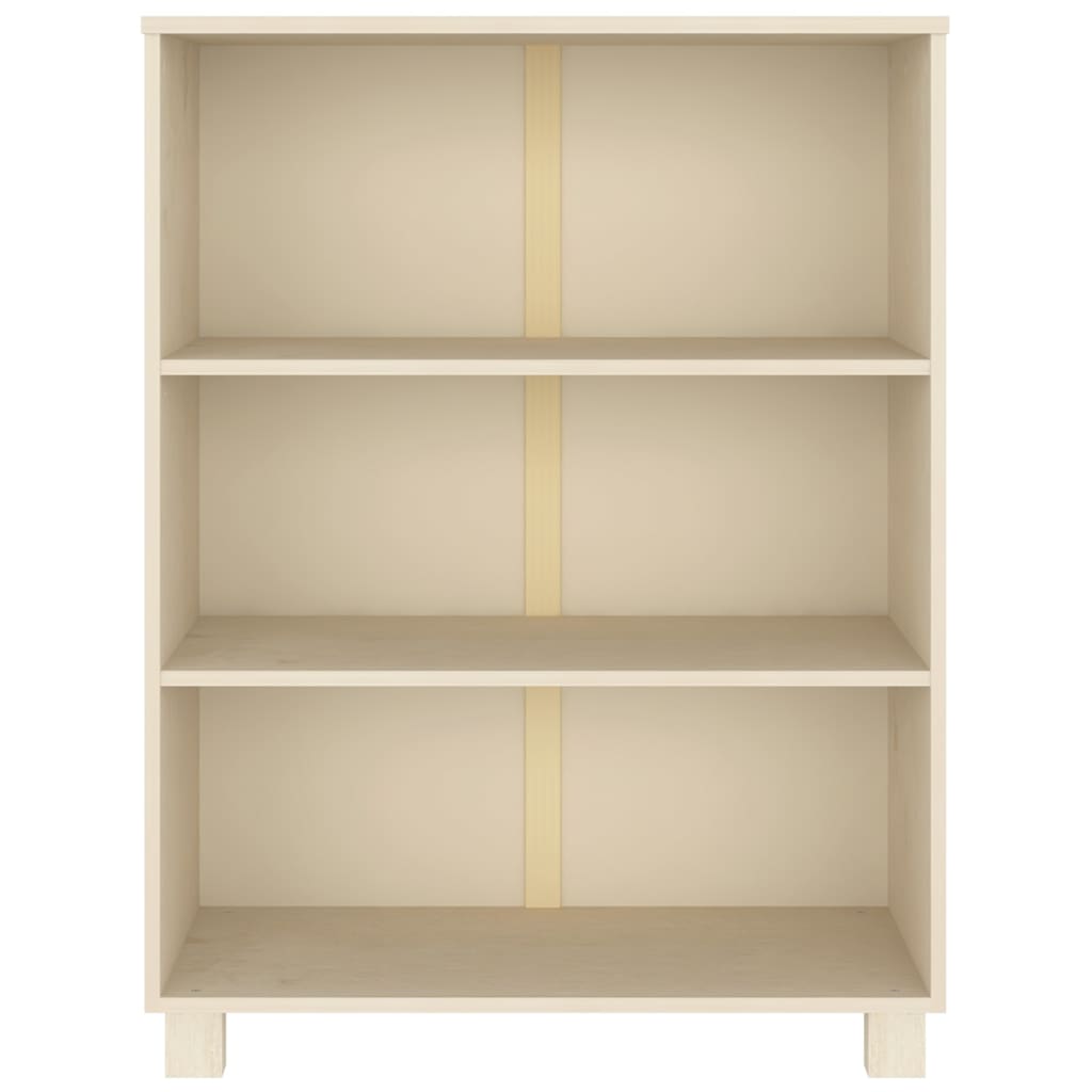 Bücherschrank HAMAR Honigbraun 85x35x112 cm Massivholz Kiefer