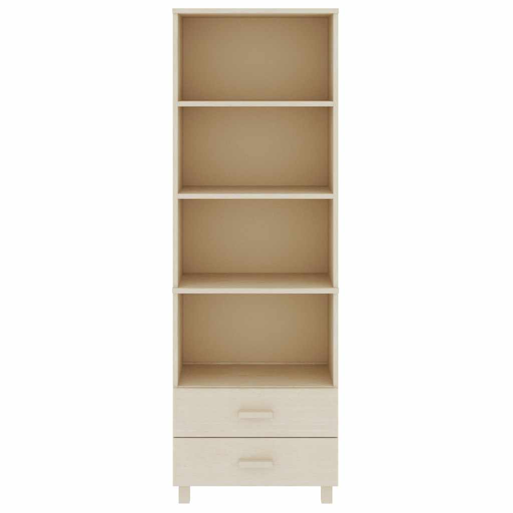 Highboard HAMAR Honigbraun 60x35x180 cm Massivholz Kiefer