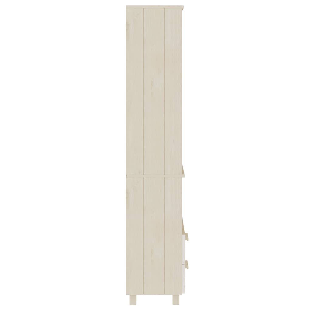 Highboard HAMAR Honigbraun 60x35x180 cm Massivholz Kiefer