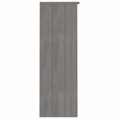 Highboard-Oberteil HAMAR Hellgrau 85x35x100 cm Massivholz