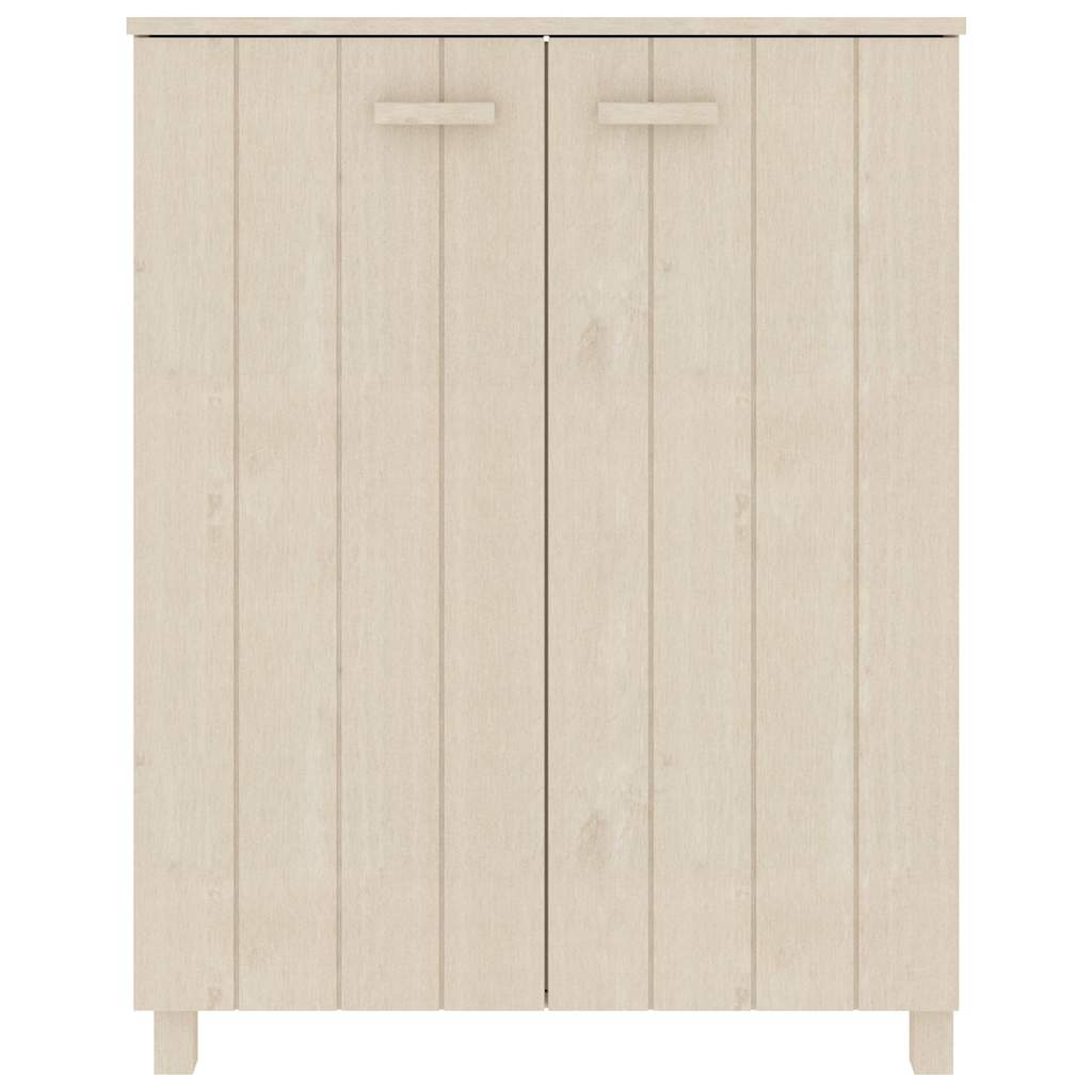 Schuhschrank HAMAR Honigbraun 85x40x108 cm Massivholz Kiefer