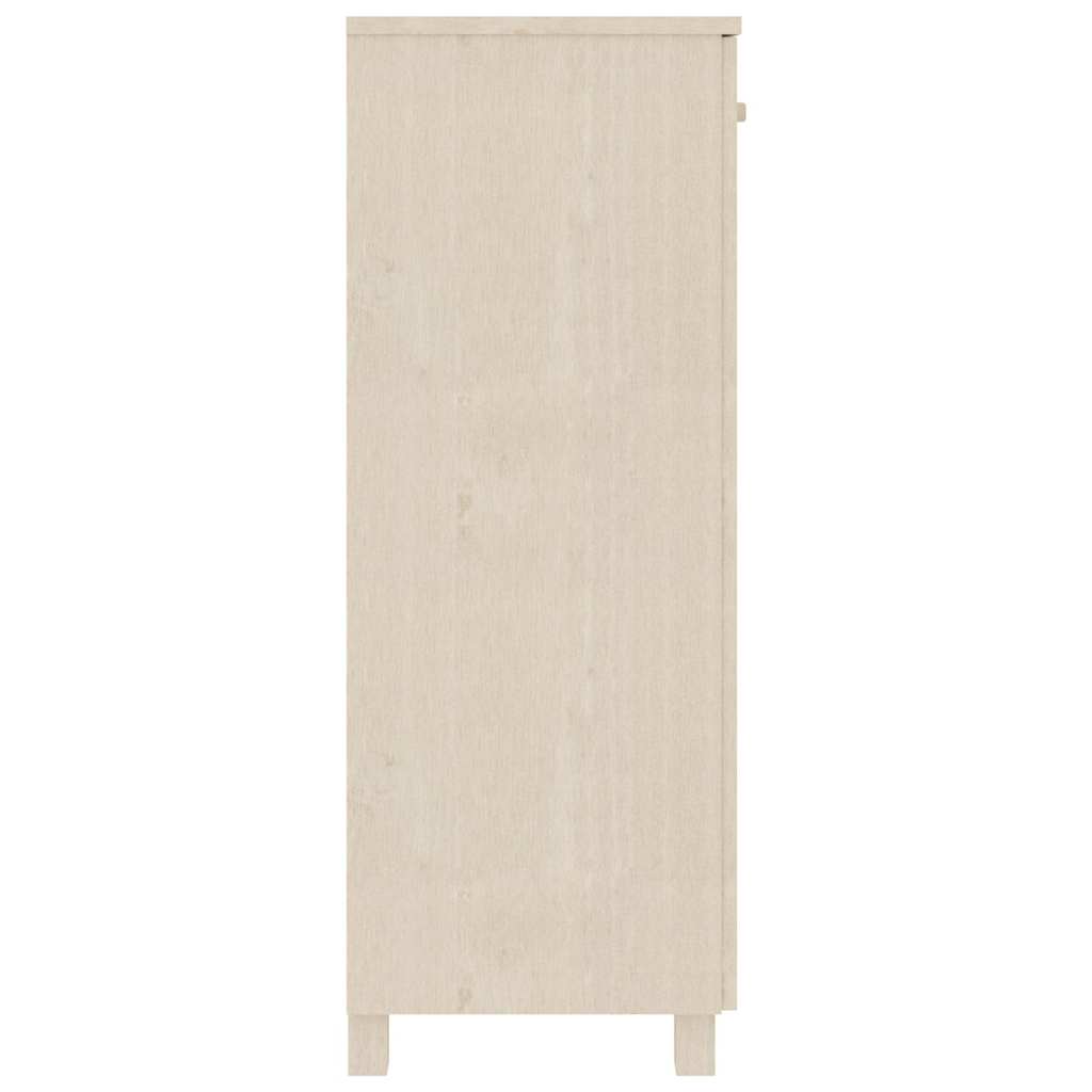 Schuhschrank HAMAR Honigbraun 85x40x108 cm Massivholz Kiefer