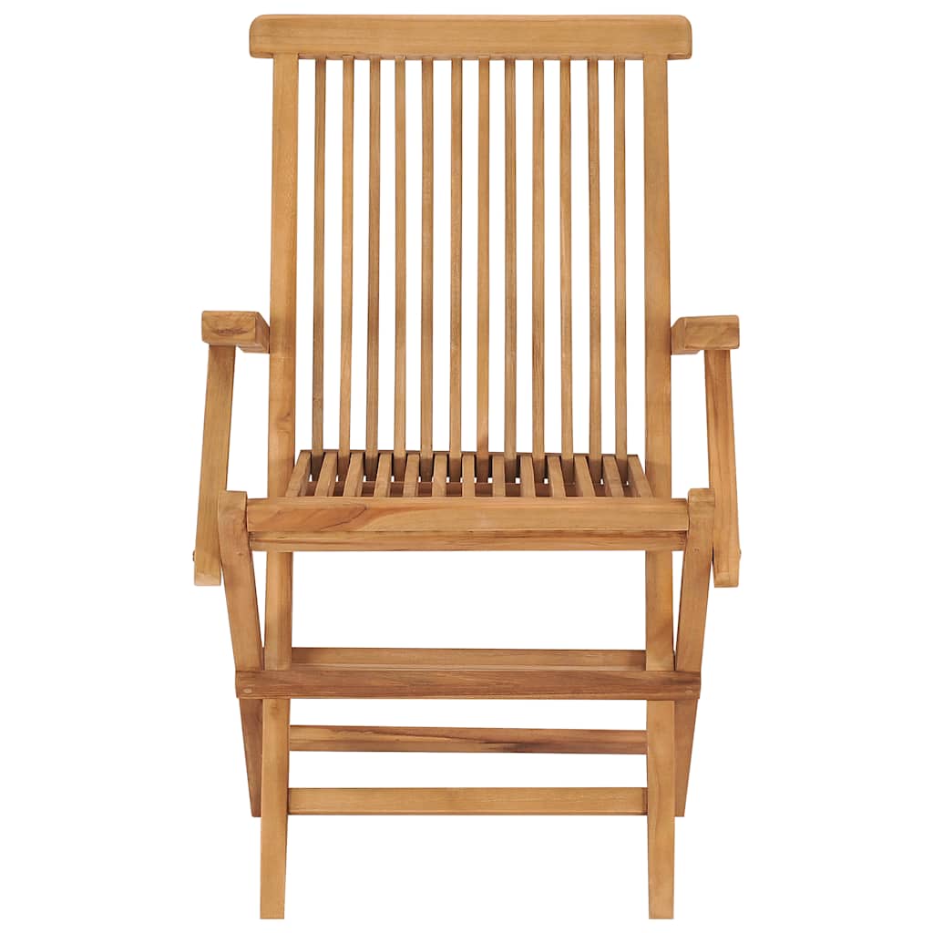 Klappstühle, 6 Stück, Massivholz Teakholz