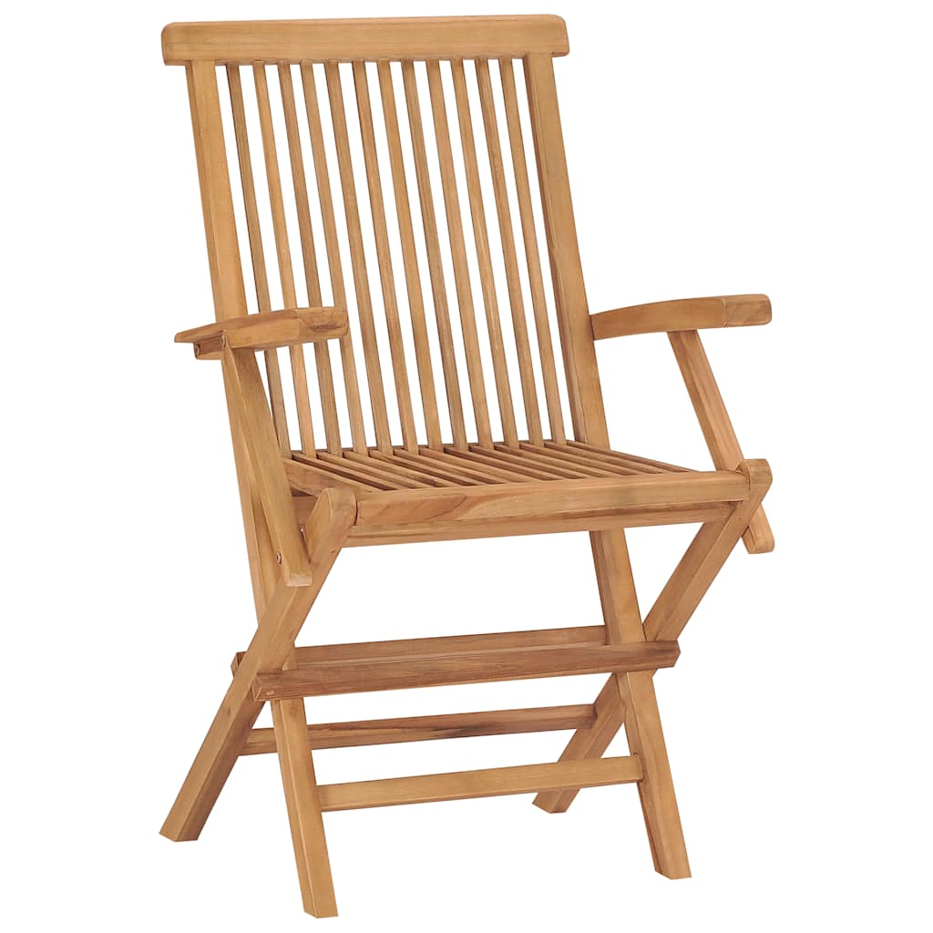 Klappstühle, 8-teilig, Massivholz Teakholz