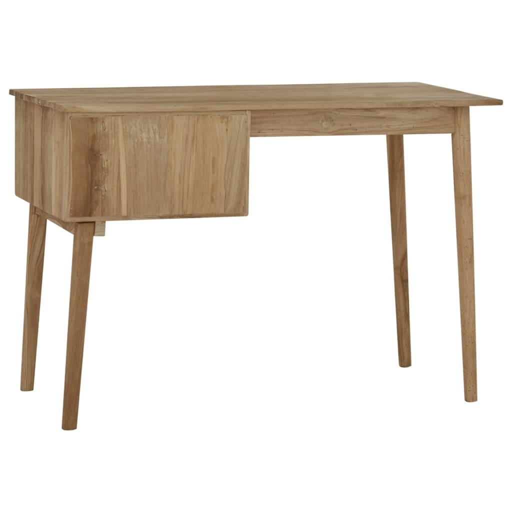 Schreibtisch mit 2 Schubladen 110x52x75 cm Massivholz Teak