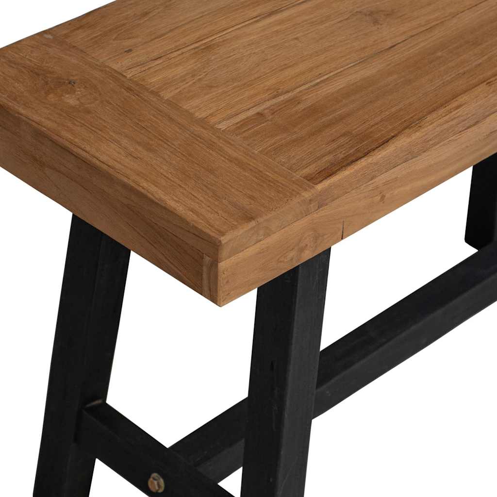 Bank 80 cm Massivholz Teak