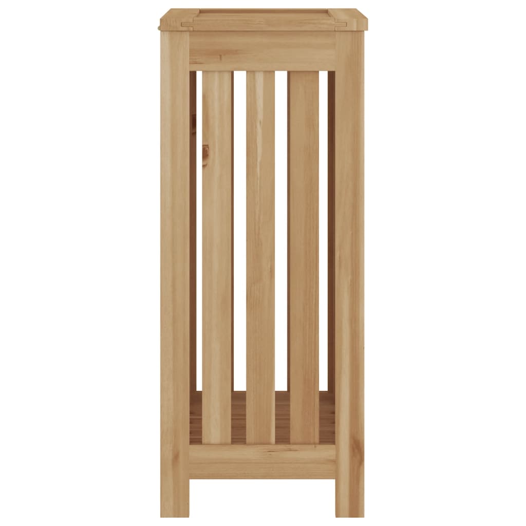 Wäschebehälter 35x25x60 cm Massivholz Teak