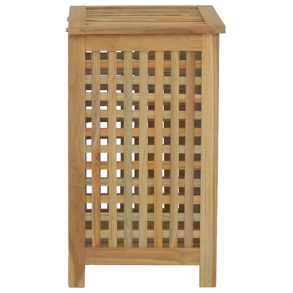 Wäschebehälter 50x35x60 cm Massivholz Teak