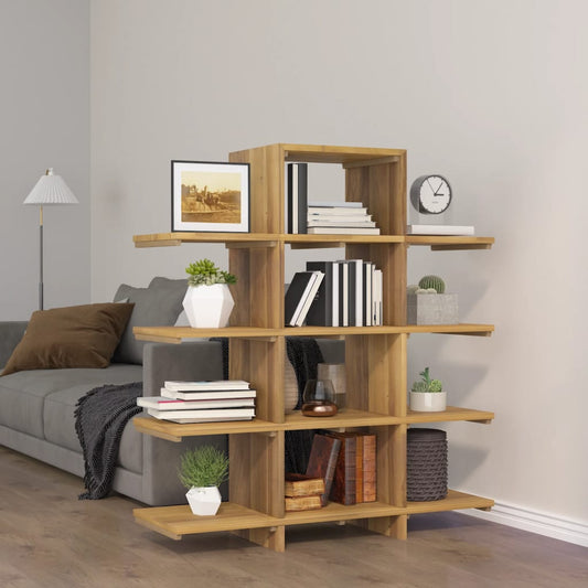 Bücherregal 100x30x120 cm Massivholz Teak