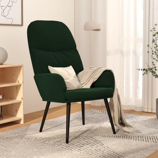 Relaxsessel Dunkelgrün Samt