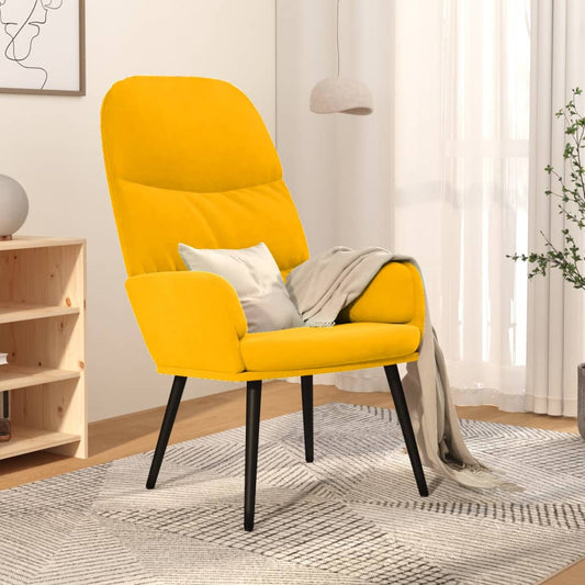 Relaxsessel Senfgelb Samt