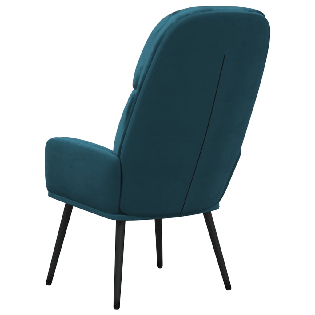 Relaxsessel Blau Samt