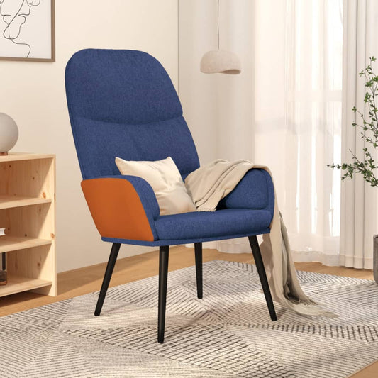 Relaxsessel Blau Stoff