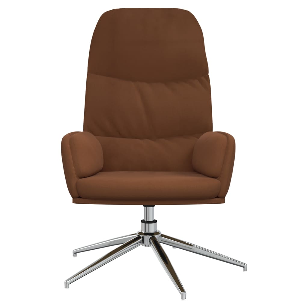 Relaxsessel Braun Wildleder-Optik