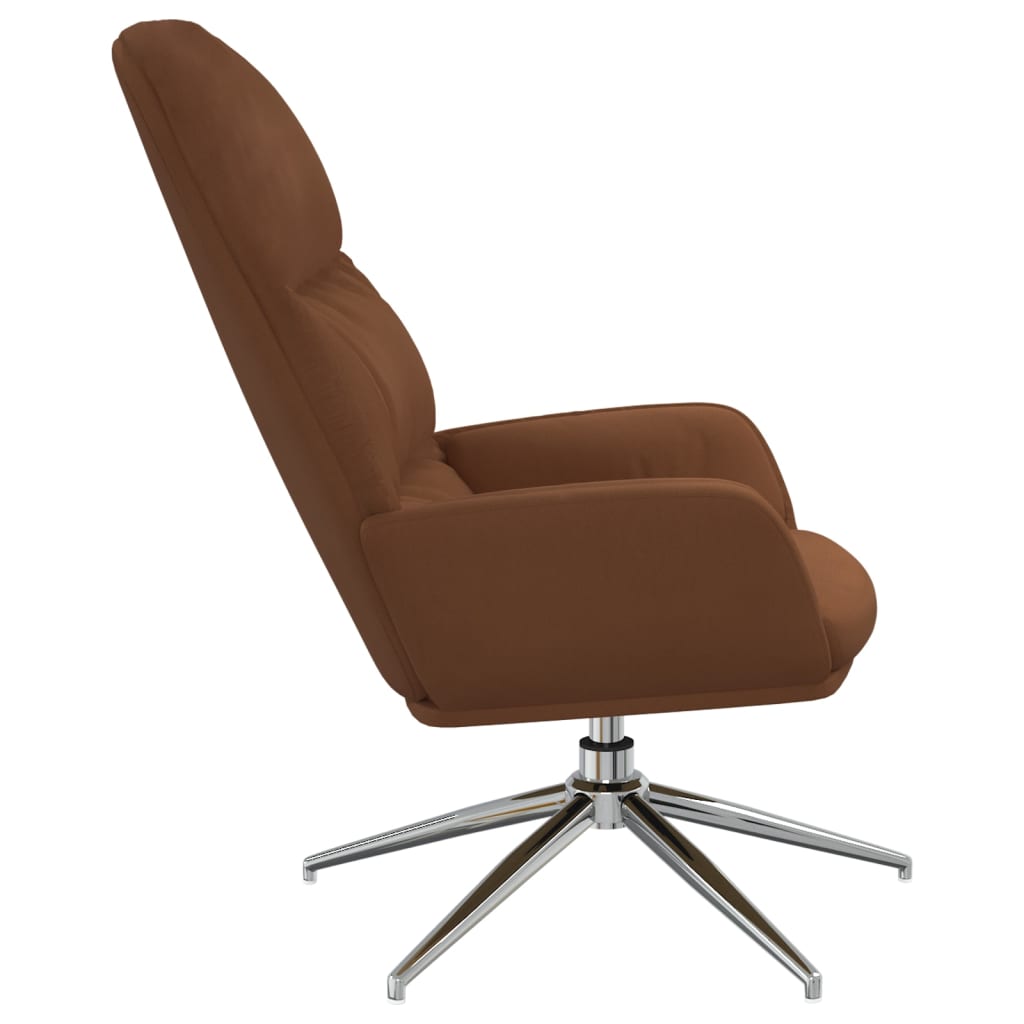 Relaxsessel Braun Wildleder-Optik