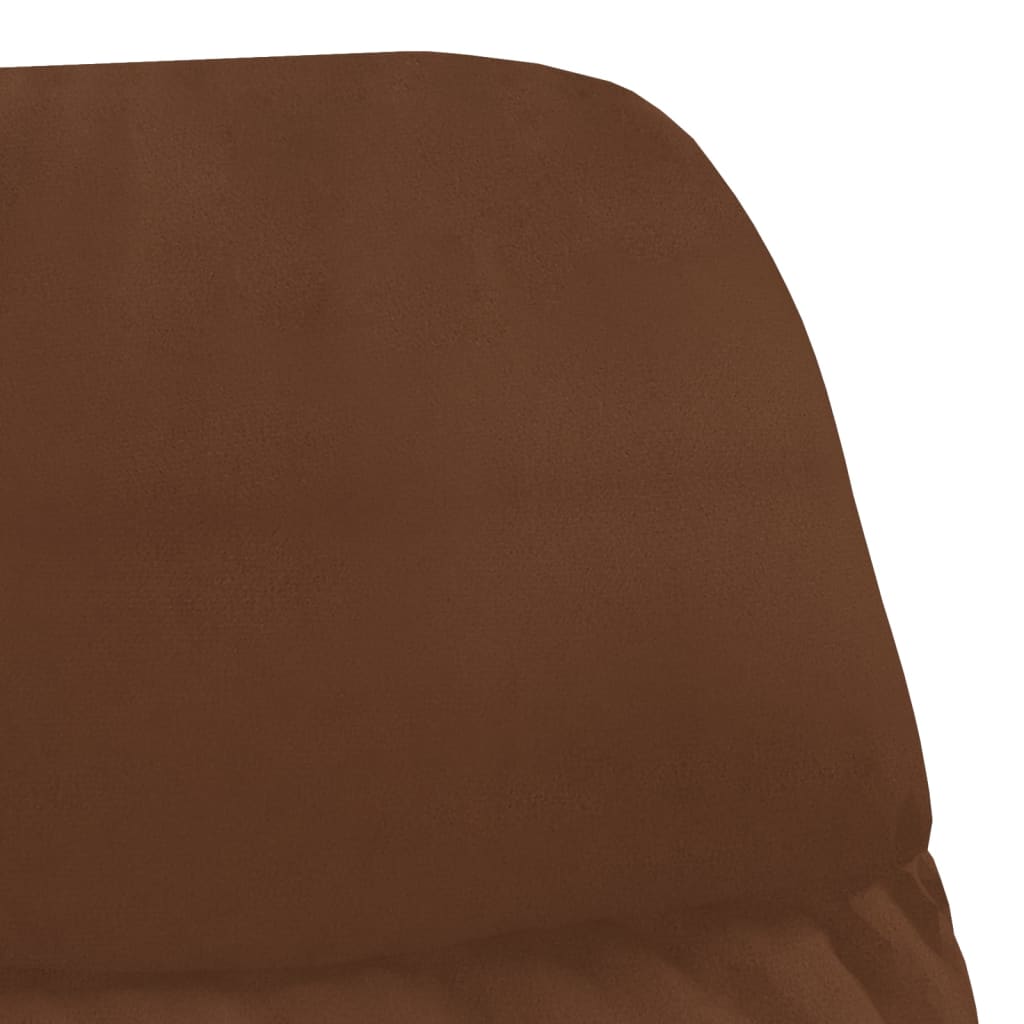 Relaxsessel Braun Wildleder-Optik