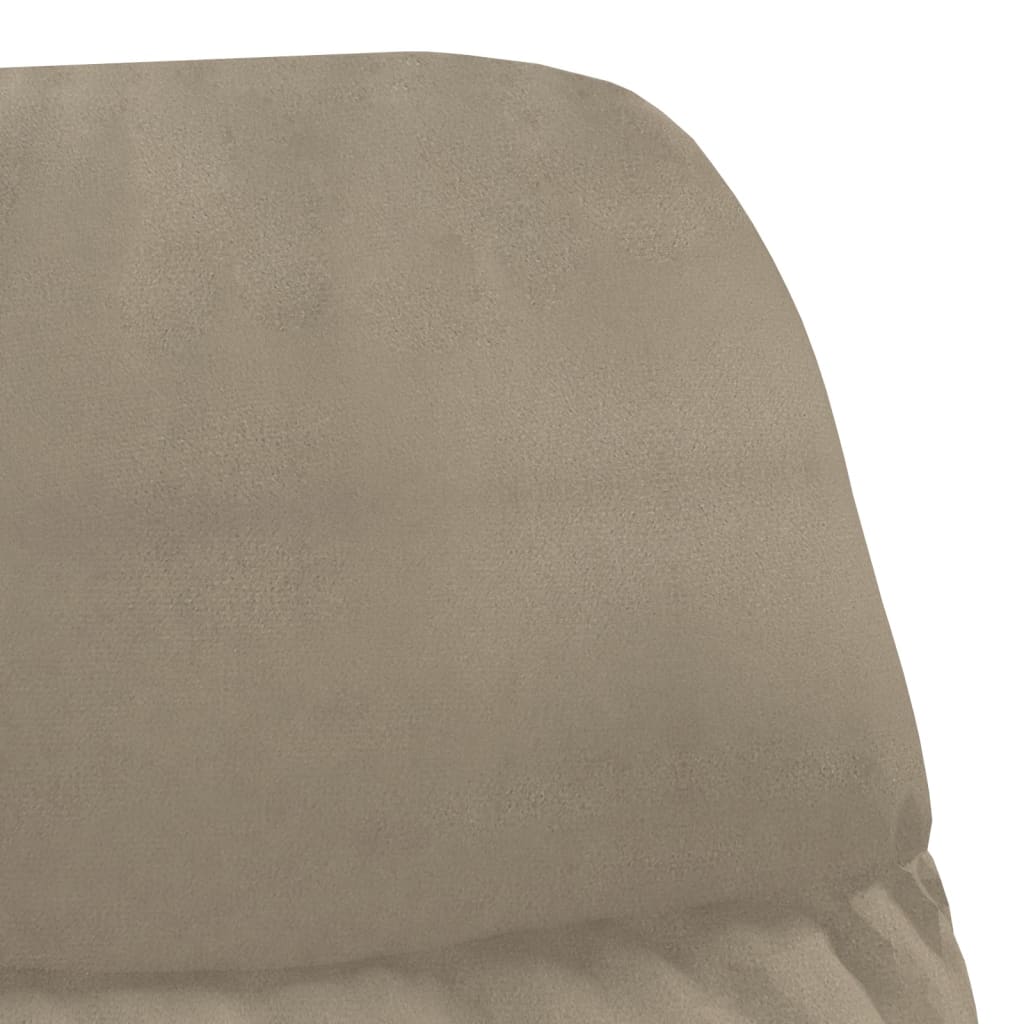 Relaxsessel Hellgrau Wildleder-Optik