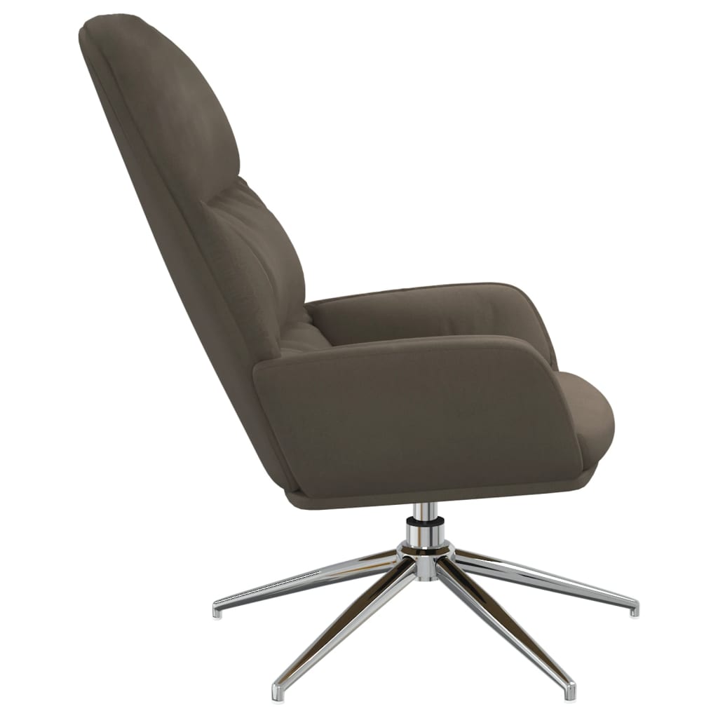 Relaxsessel Dunkelgrau Wildleder-Optik