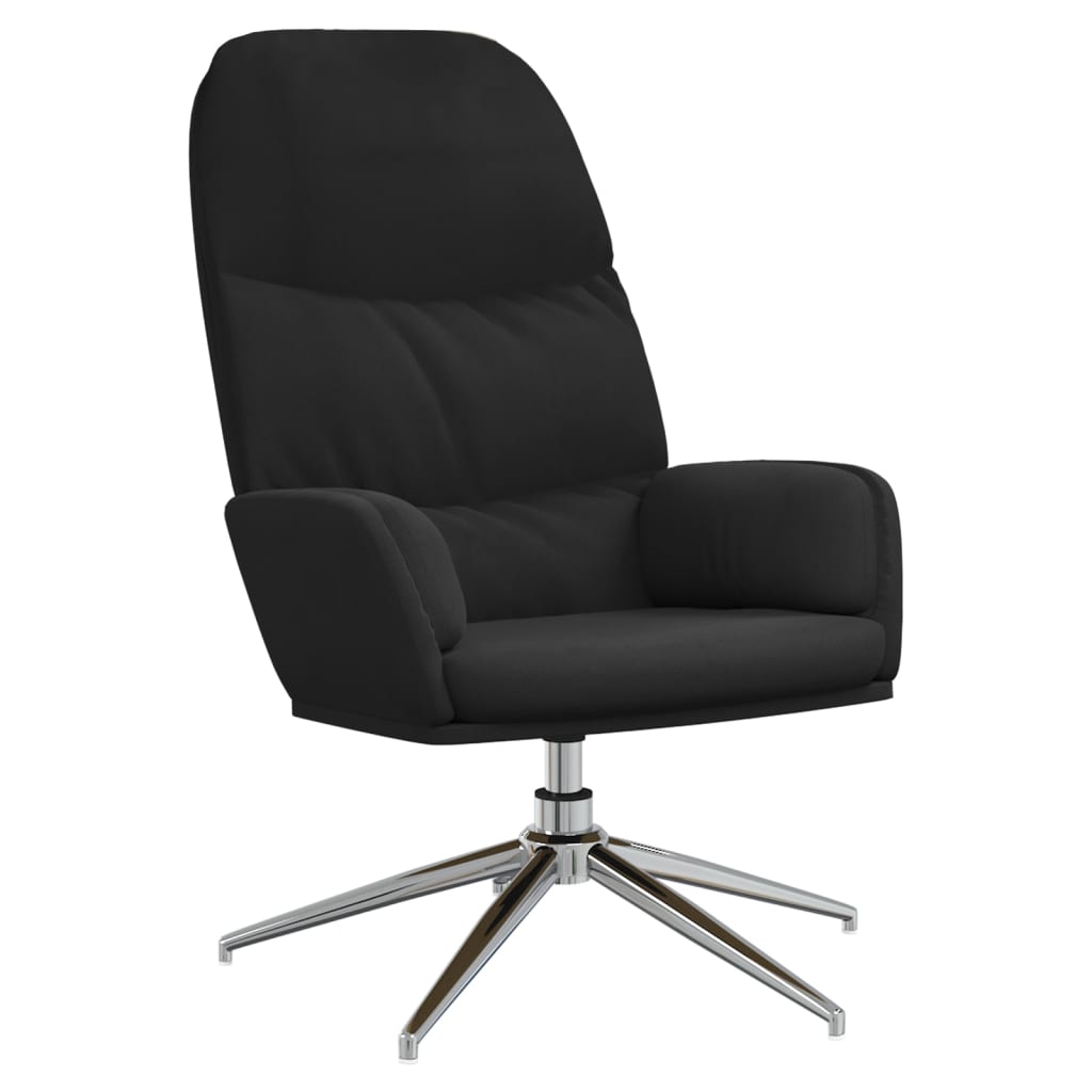 Relaxsessel Schwarz Wildleder-Optik