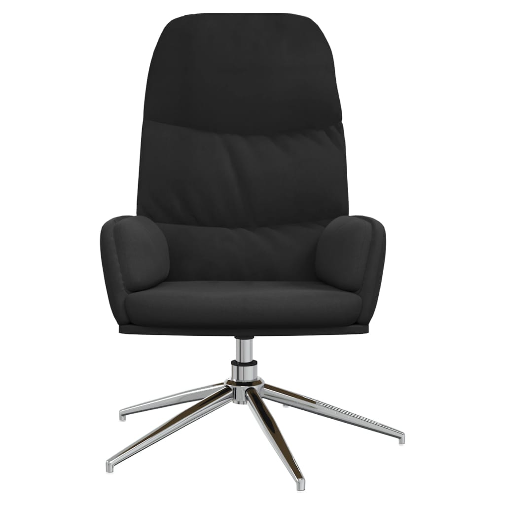 Relaxsessel Schwarz Wildleder-Optik