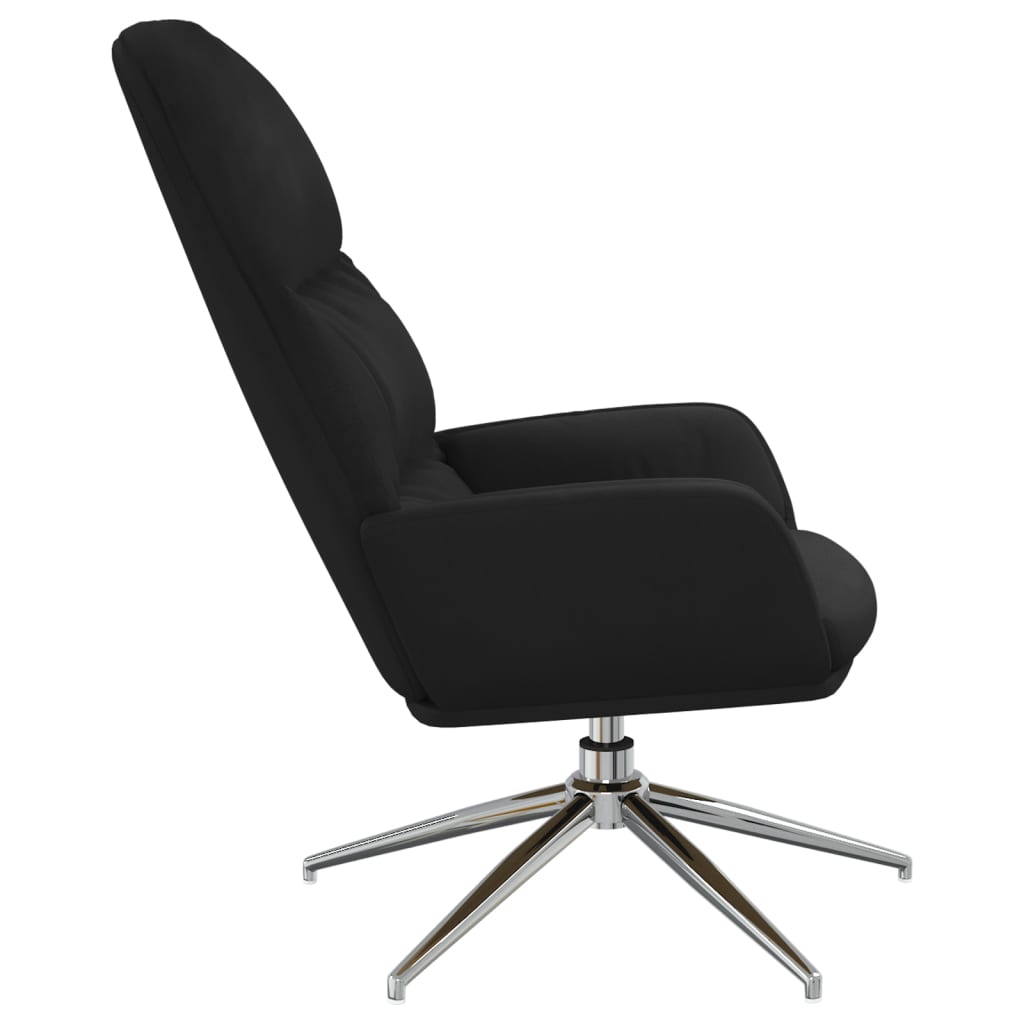Relaxsessel Schwarz Wildleder-Optik