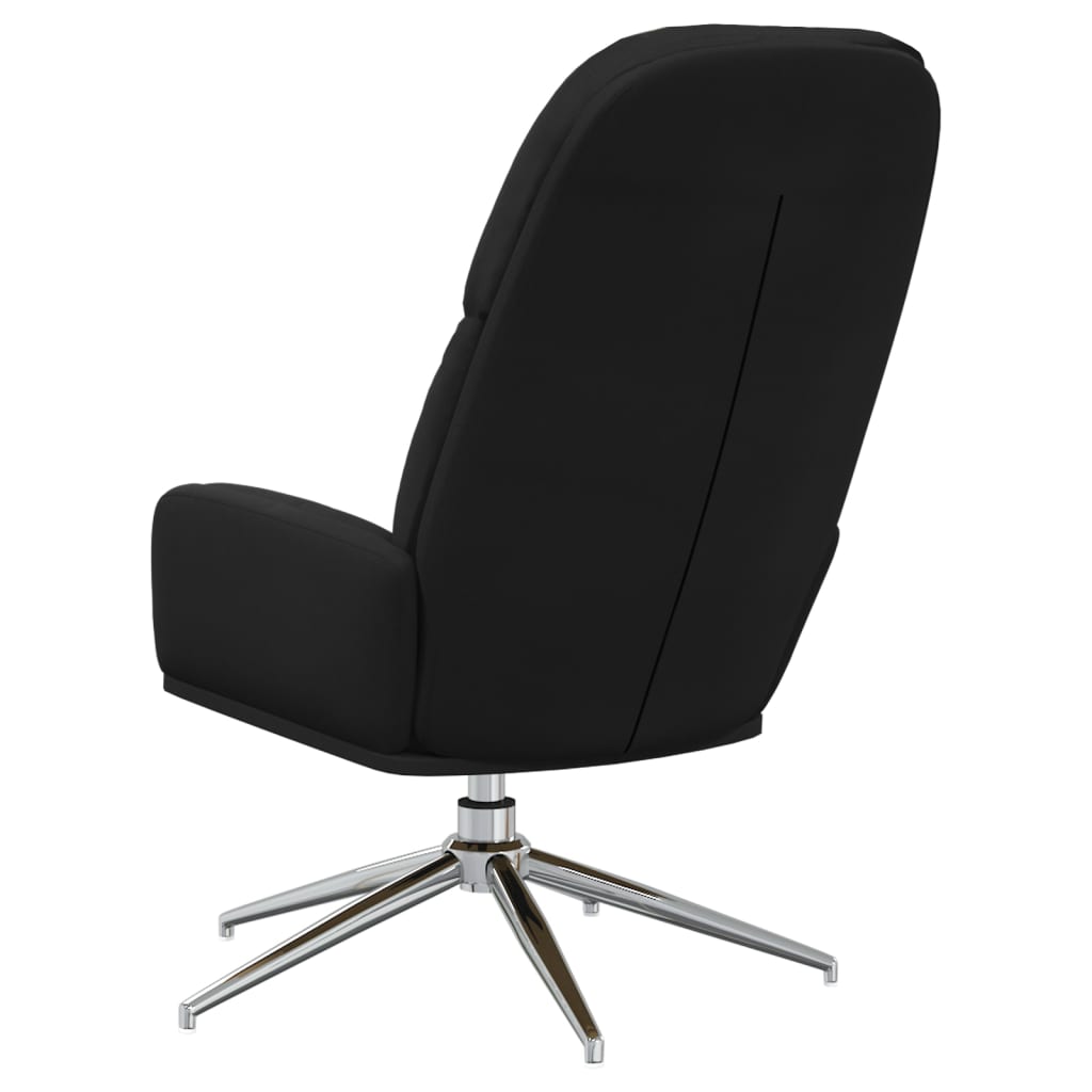 Relaxsessel Schwarz Wildleder-Optik