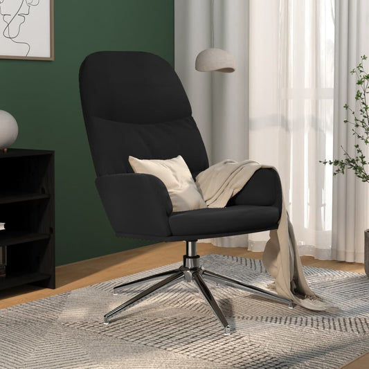 Relaxsessel Schwarz Wildleder-Optik