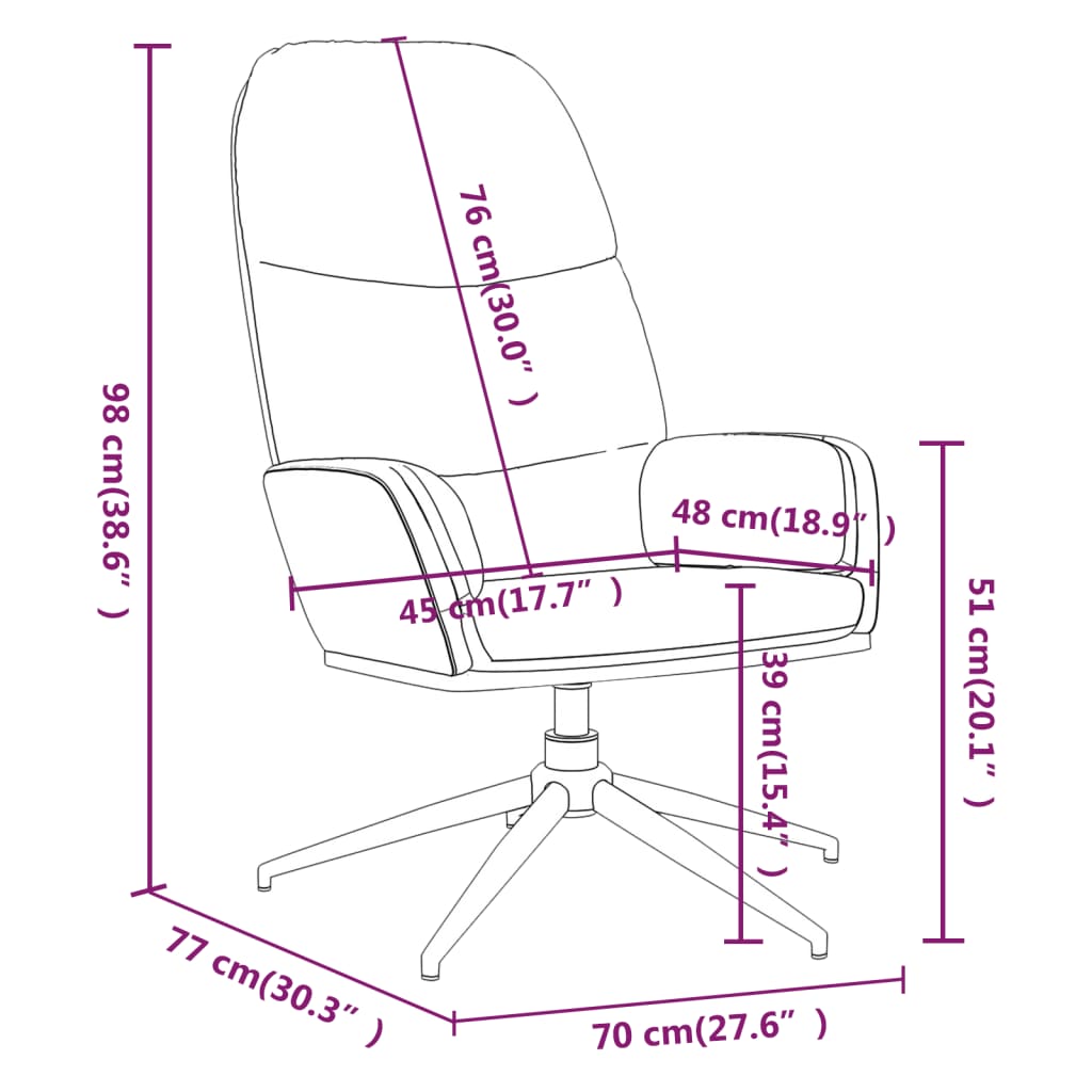 Relaxsessel Cremeweiß Wildleder-Optik
