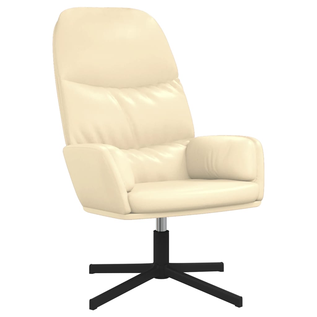 Relaxsessel Cremeweiß Kunstleder