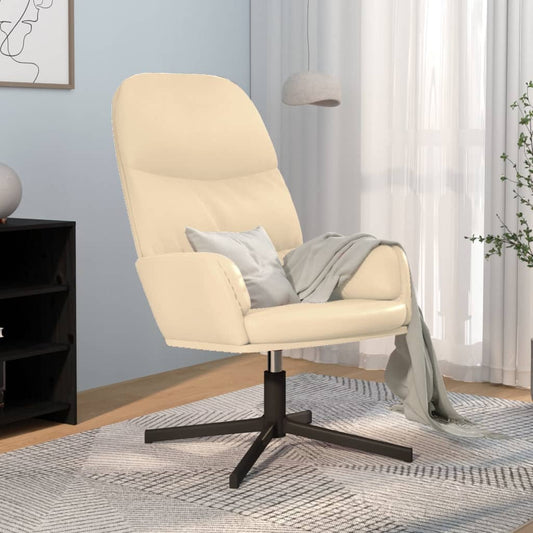 Relaxsessel Cremeweiß Kunstleder