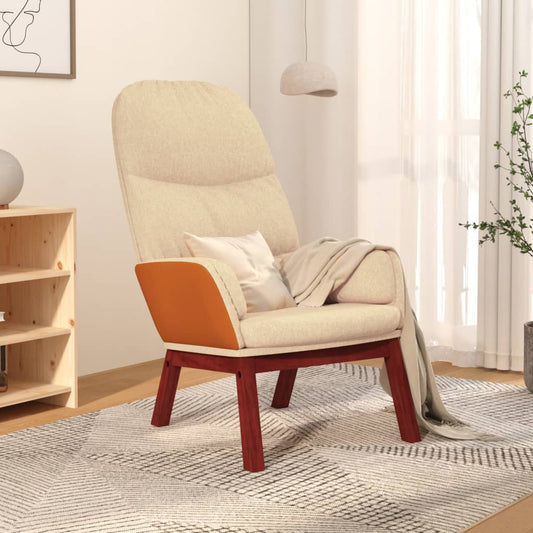 Relaxsessel Creme Stoff