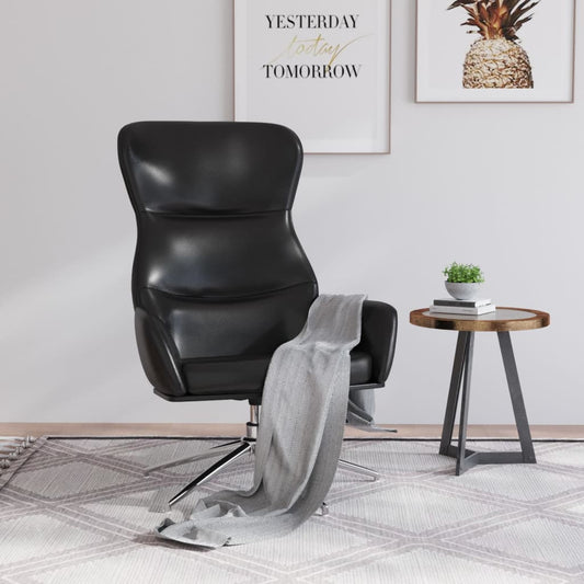 Relaxsessel Glänzend Schwarz Kunstleder