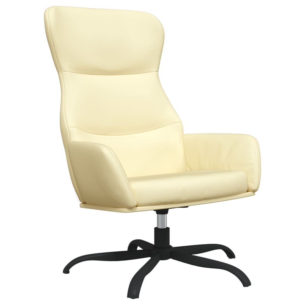 Relaxsessel Creme Kunstleder
