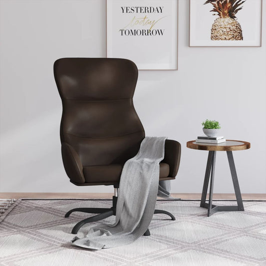 Relaxsessel Braun Kunstleder