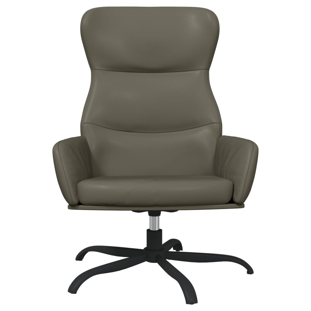 Relaxsessel Grau Kunstleder